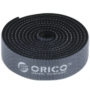 Kép 1/5 - Orico tépőzáras vágható kábelkötegelő és rendező 1m - fekete