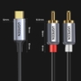Kép 7/8 - Ugreen CM451 USB-C (M) - 2xRCA (M) 1,5m kábel