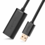 Kép 2/10 - Ugreen US121 USB 2.0 480Mbps aktív hosszabbító kábel 10m - fekete