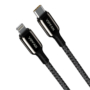 Kép 2/2 - Vipfan P03 USB-C - Lightning 1,5m PD fonott kábel - fekete