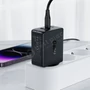 Kép 2/6 - Acefast A41 GaN hálózati gyorstöltő, 2xUSB-C + 1xUSB PPS AFC FCP SCP PD QC4+ 65W  - fekete