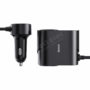 Kép 3/7 - Baseus High Efficiency Pro USB + USB-C + aljzat autós szivargyújtó töltő 30W - fekete