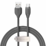Kép 1/4 - Baseus Jelly USB - USB-C 100W 2m kábel - fekete