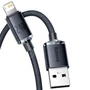 Kép 3/4 - Baseus Crystal Shine USB - Lightning 2,4A 1,2m kábel - fekete