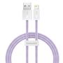 Kép 1/4 - Baseus Dynamic USB - Lightning 2,4A 1m kábel - lila