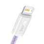 Kép 2/4 - Baseus Dynamic USB - Lightning 2,4A 1m kábel - lila