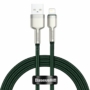 Kép 1/4 - Baseus Cafule USB - Lightning 2,4A 1m kábel - sötétzöld