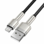 Kép 3/4 - Baseus Cafule USB - Lightning 2,4A 2m sodrott kábel - fekete
