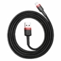 Kép 1/4 - Baseus Cafule USB - Lightning 2A 3m kábel - fekete