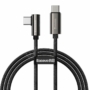 Kép 1/10 - Baseus Legend Elbow USB-C - USB-C 100W PD derékszögű kábel 1m - fekete