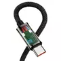 Kép 6/10 - Baseus Legend Elbow USB-C - USB-C 100W PD derékszögű kábel 2m - fekete