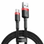 Kép 1/4 - Baseus Cafule USB - USB-C 3A 0,5m kábel - fekete