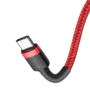 Kép 3/7 - Baseus Cafule USB-C - USB-C PD 2.0 QC 3.0 60W 2m kábel - piros