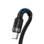 Kép 7/9 - Baseus Cafule Huawei SuperCharge USB - USB-C QC3.0 5A 1m kábel - fekete-szürke