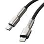 Kép 5/10 - Baseus Cafule Metal USB-C - Lightning PD 20W 2m kábel - fekete
