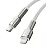 Kép 5/10 - Baseus Cafule Metal USB-C - Lightning PD 20W 2m kábel - fehér