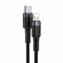 Kép 2/4 - Baseus Cafule USB-C - Lightning QC3.0 18W 1m kábel - fekete