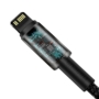 Kép 5/6 - Baseus Tungsten Gold USB-C - Lighning 20W 5A PD 2m kábel - fekete