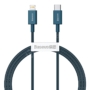 Kép 1/5 - Baseus Superior USB-C - Lightning  20W PD 1m kábel - kék
