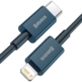 Kép 2/5 - Baseus Superior USB-C - Lightning  20W PD 1m kábel - kék