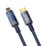 Kép 5/5 - Baseus Explorer Auto Power-Off USB-C - Lightning 20W 1m kábel - sötétkék