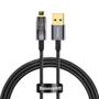 Kép 1/4 - Baseus Explorer Auto Power-Off USB - Lightning 2,4A 1m kábel - fekete