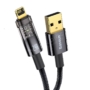 Kép 3/4 - Baseus Explorer Auto Power-Off USB - Lightning 2,4A 1m kábel - fekete