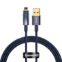 Kép 1/4 - Baseus Explorer Auto Power-Off USB - Lightning 2,4A 1m kábel - sötétkék