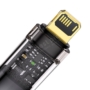 Kép 2/4 - Baseus Explorer Auto Power-Off USB - Lightning 2,4A 2m kábel - fekete