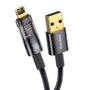 Kép 3/4 - Baseus Explorer Auto Power-Off USB - Lightning 2,4A 2m kábel - fekete
