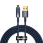 Kép 1/4 - Baseus Explorer Auto Power-Off USB - Lightning 2,4A 2m kábel - sötétkék