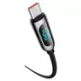 Kép 3/4 - Baseus Display Fast Charging USB-C - USB-C 100W 2m kábel kijelzővel - fekete