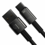 Kép 6/10 - Baseus Tungsten Gold USB - USB-C 66W 2m szövet sodrott kábel - fekete