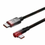 Kép 3/4 - Baseus MVP2 USB-C - USB-C 100W 1m kábel - fekete-piros