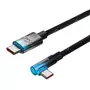 Kép 3/4 - Baseus MVP2 USB-C - USB-C 100W 1m kábel - fekete-kék