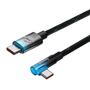 Kép 3/4 - Baseus MVP2 USB-C - USB-C 100W 1m kábel - fekete-kék