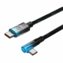 Kép 3/4 - Baseus MVP2 USB-C - USB-C 100W 2m kábel - fekete-kék