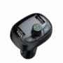 Kép 1/9 - Baseus Charger Bluetooth Fm Transmitter T-Typed MP3 USB microSD 3.4A fekete