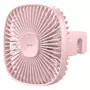 Kép 1/5 - Baseus Natural Wind mágneses autós ventilátor fejtámlára - rózsaszín