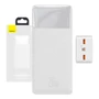 Kép 1/4 - Baseus Bipow 30000mAh 2xUSB + USB-C 20W Power Bank - fehér