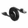 Kép 2/4 - Baseus CAT6 UTP RJ45 lapos hálózati kábel 1Gbps 1,5m - fekete