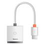 Kép 1/5 - Baseus Lite HDMI - VGA 1080p aktív adapter + 3,5mm jack audio leválasztó + micro-USB bemenet - fehér