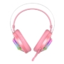 Kép 4/5 - Dareu EH469 USB RGB gamer mikrofonos fejhallgató - rózsaszín
