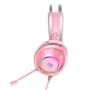 Kép 5/5 - Dareu EH469 USB RGB gamer mikrofonos fejhallgató - rózsaszín