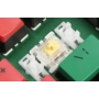 Kép 5/5 - Delux KM17DB Yellow Gateron G Pro switch vezeték nélküli angol gamer billentyűzet - zöld-piros