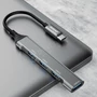 Kép 3/8 - Dudao A16T 4 portos USB-C - 3xUSB2.0 + 1xUSB3.0 HUB - szürke