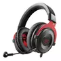 Kép 1/2 - EKSA E900 gamer mikrofonos fejhallgató - fekete-piros