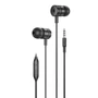 Kép 1/2 - Foneng EP200 in-ear 3,5mm jack vezetékes headset mikrofonnal - fekete