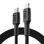 Kép 1/4 - Green Cell USB-C - Lightning MFI 1m kábel - fekete