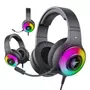 Kép 6/6 - Havit H2042d-B RGB gamer mikrofonos fejhallgató - fekete